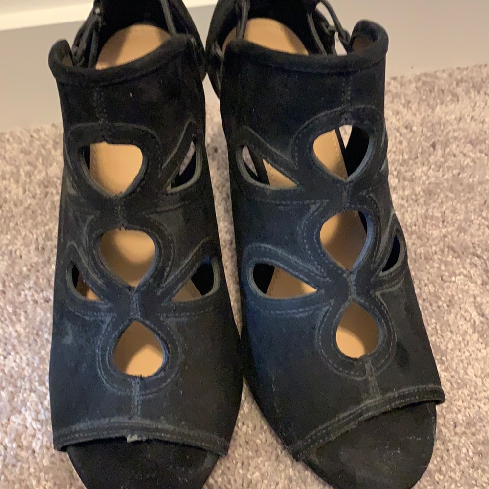 New but dusty Torrid peep-toe booties